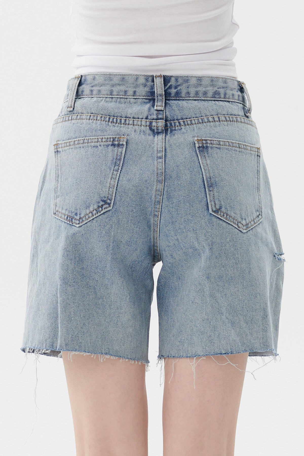 Sloan Cutout Denim Shorts